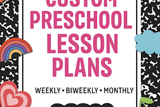 build custom preschool lesson plans with themed activities