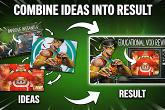 youtube thumbnail by combining your ideas