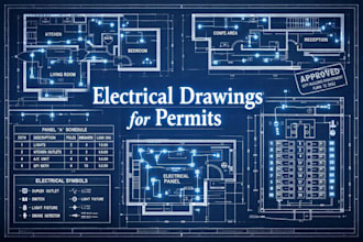 deliver professional residential electrical drawings for permits