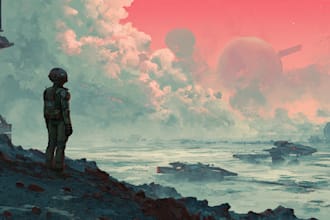 draw sci fi illustration and sci fi art