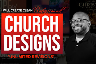 design clean, professional graphics for church events