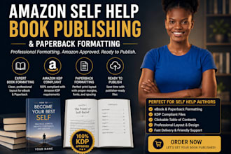 kdp book formatting amazon self help book publishing and paperback formatting