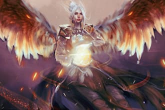 create a fantasy concept art