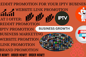 do reddit promotion to boost your iptv business website link
