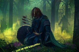 create an illustration or concept art