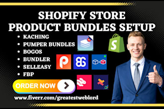 setup shopify product bundles bundler selleasy fbp kaching pumper bundles bogos
