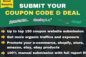 manually submit your coupon code submission to 250 global submission deal site