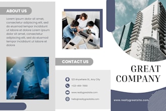 design modern and eye catching brochures for your brand
