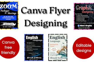 design professional canva editable flyers