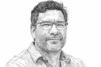 draw a hedcut wsj style portrait from a photo