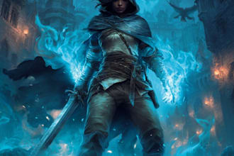 make professional fantasy book cover design,ebook cover, book cover illustratio
