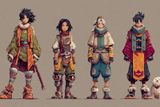 pixel art character design