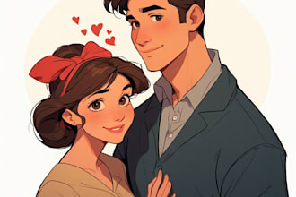 draw faceless couple illustration couples portrait