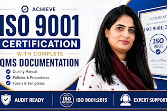 help you to achieve iso 9001 certification with complete qms documentation