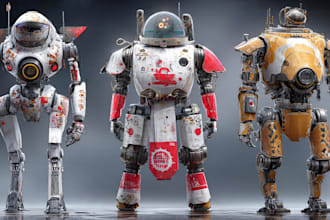 design spectacular robots, cyborgs and mechs