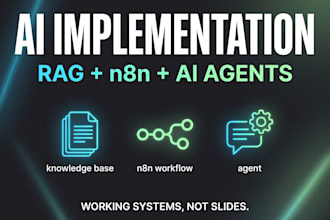 handle your ai implementation with rag, n8n, and custom ai agents