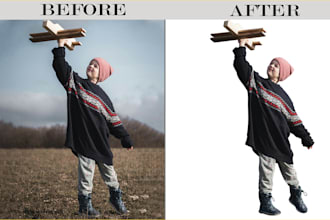 remove background from any product or person photos