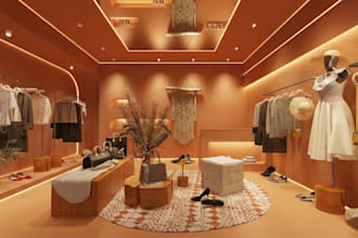 design retail shop interior, shop front, exterior store