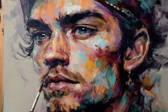 abstract painting art or color abstract art