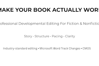 professionally edit and improve your book