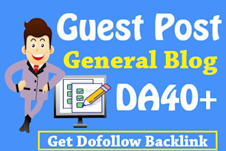publish a SEO blog post on da40 high da blog
