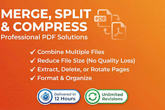 professionally combine, merge, split, and compress your PDF files