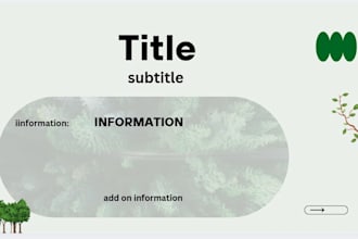 do presentation slide by customize or modify templates
