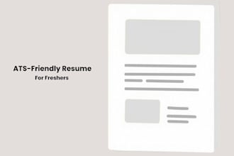 create an ats friendly resume for freshers and students