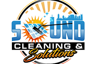 design a professional solar cleaning logo for your company