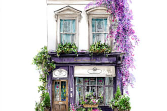 draw custom sketch or illustration with watercolor renderings
