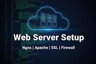 install and configure nginx or apache on linux server