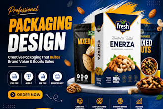 design amazon listing packaging labels, social media design