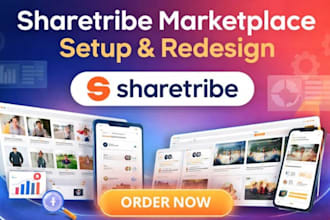 setup, redesign, and customize your sharetribe marketplace website