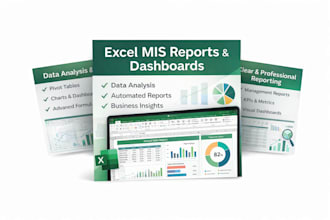 create professional excel mis reports and dashboards