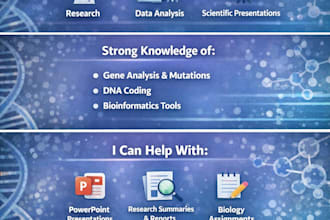 help with dna and gene bioinformatics  analysis