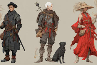 dnd character art and dnd character art