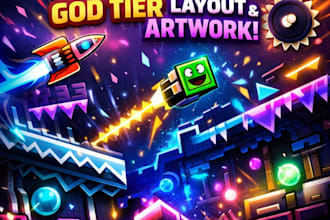 decorate your geometry dash level with god tier layout and artwork