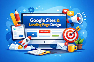 create a landing page on google sites to attract potential