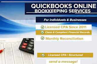 provide compliant quickbooks online book keeping for individuals and businesses