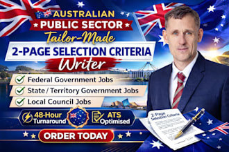 write selection criteria responses for your australian govt job applications