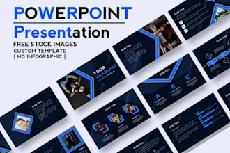 design, redesign or improve business powerpoint presentation template