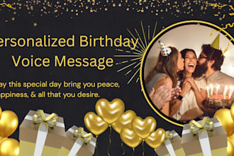 record a sweet and emotional birthday voice message for you