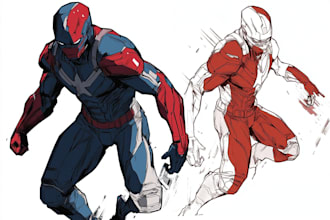 superhero character for comics