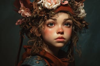 paint a realistic or fantasy portrait
