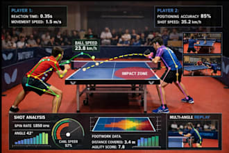 real time table tennis sports analysis using computer vision and motion tracking