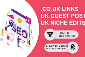 do guest posts and niche edits on co uk sites