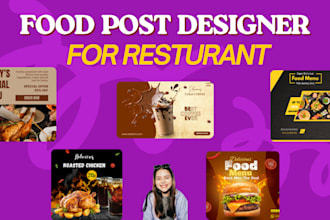 design social media food post for resturant