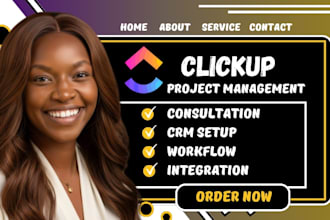 clickup automation clickup CRM project management clickup consultation