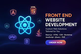 be your frontend and backend website developer, full stack ai website developer