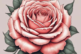 llustrate botanical and linocut vector art